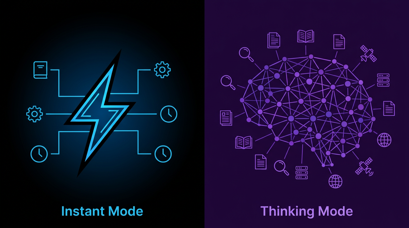 ChatGPT Instant vs Thinking Mode: 75% ของ Sources ที่ใช้ ไม่เหมือนกัน